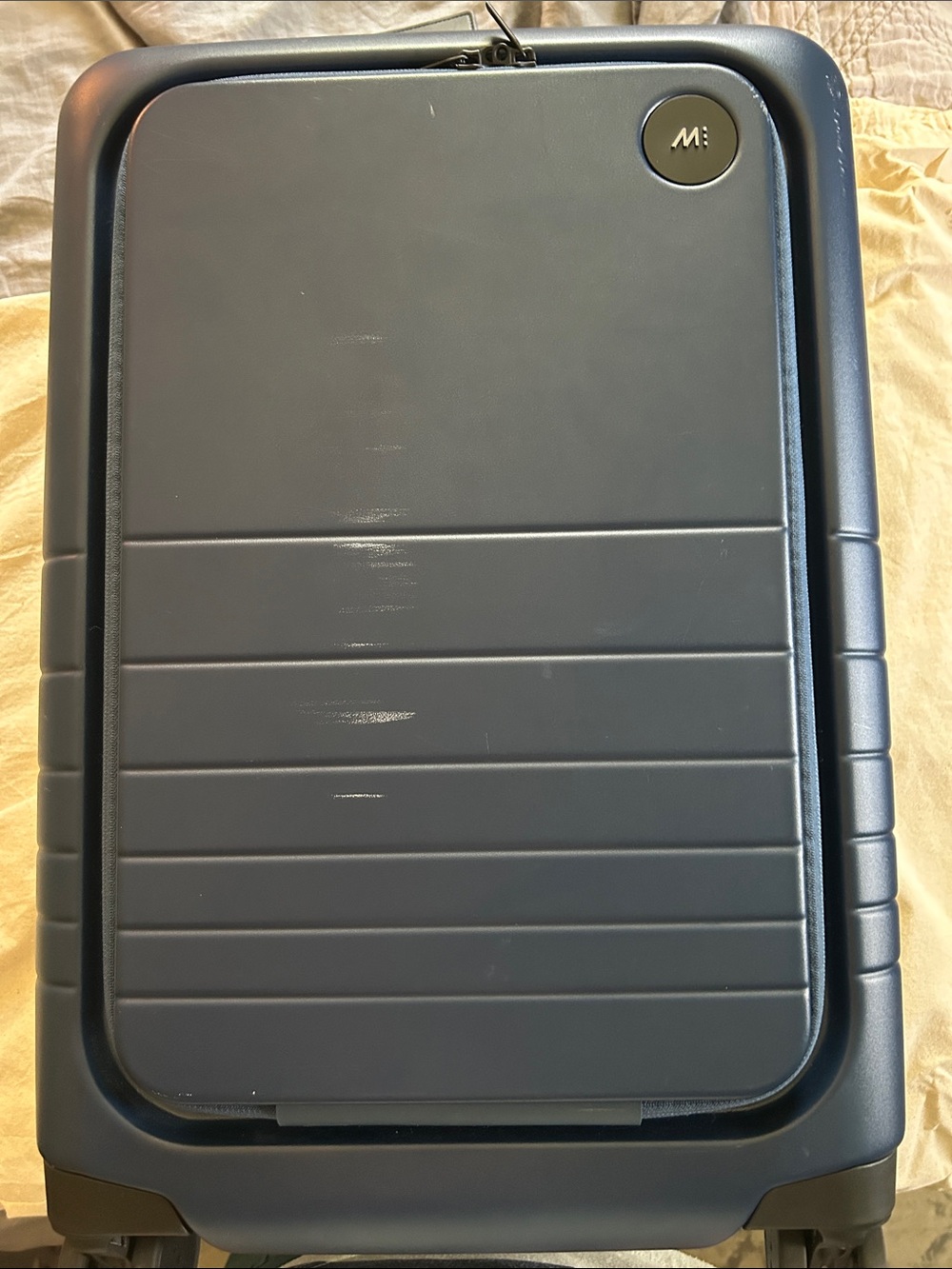 Monos Carry-On Plus Pro Navy Hard Shell Suitcase